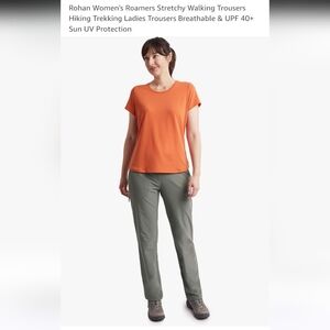 Rohan Roamers Stretch Walking Trausers Sz 8 S Willow Grey